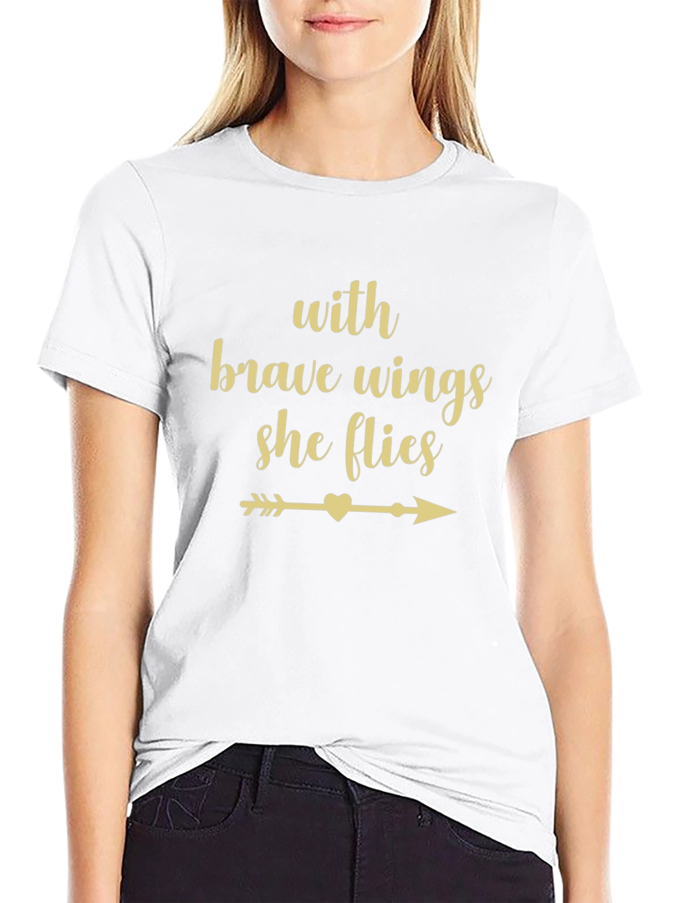 Brave Wings Tee - Inspirational Womens Shirt