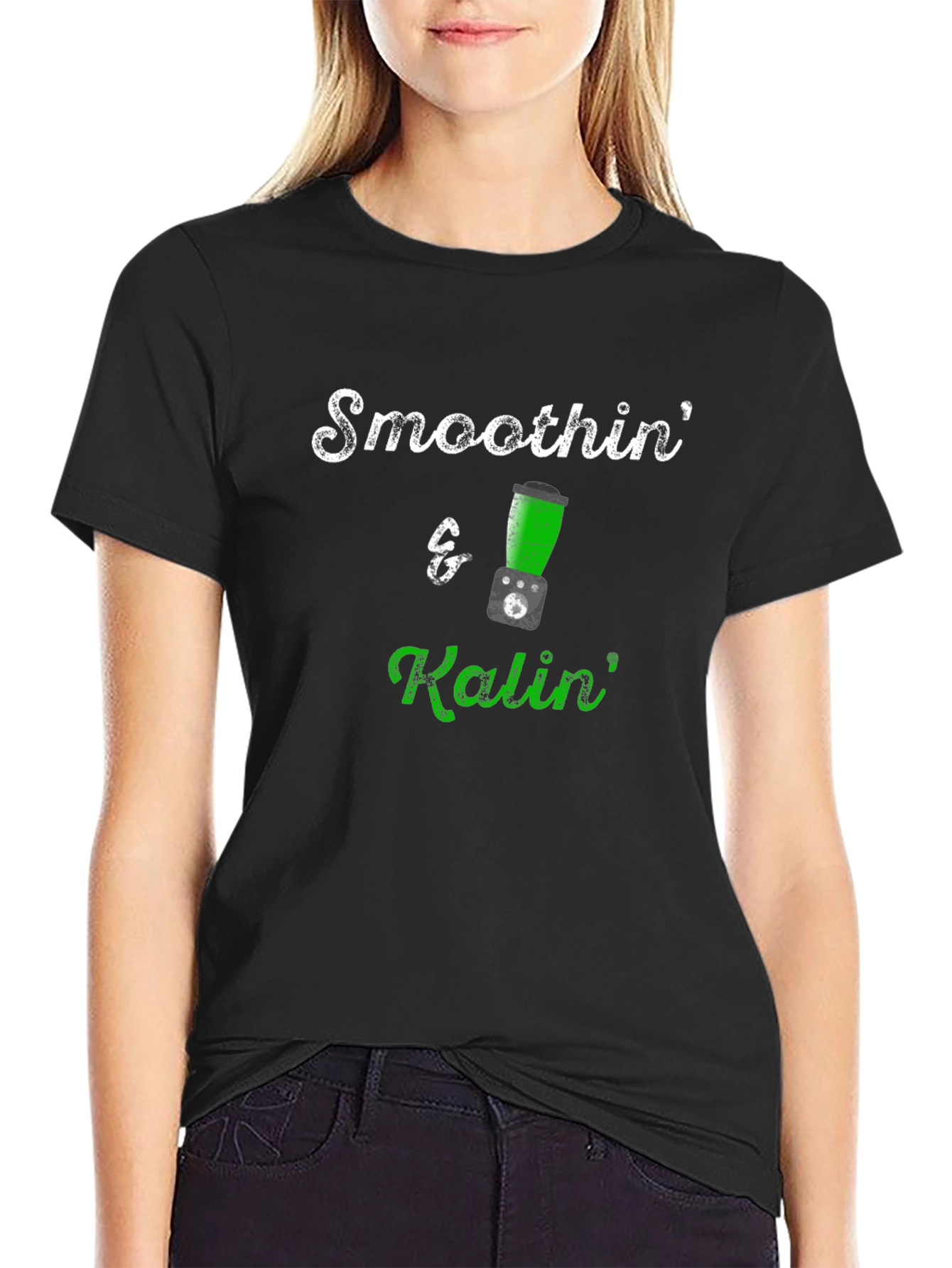 Smoothin & Kalin T-Shirt - Black Crew Neck Tee