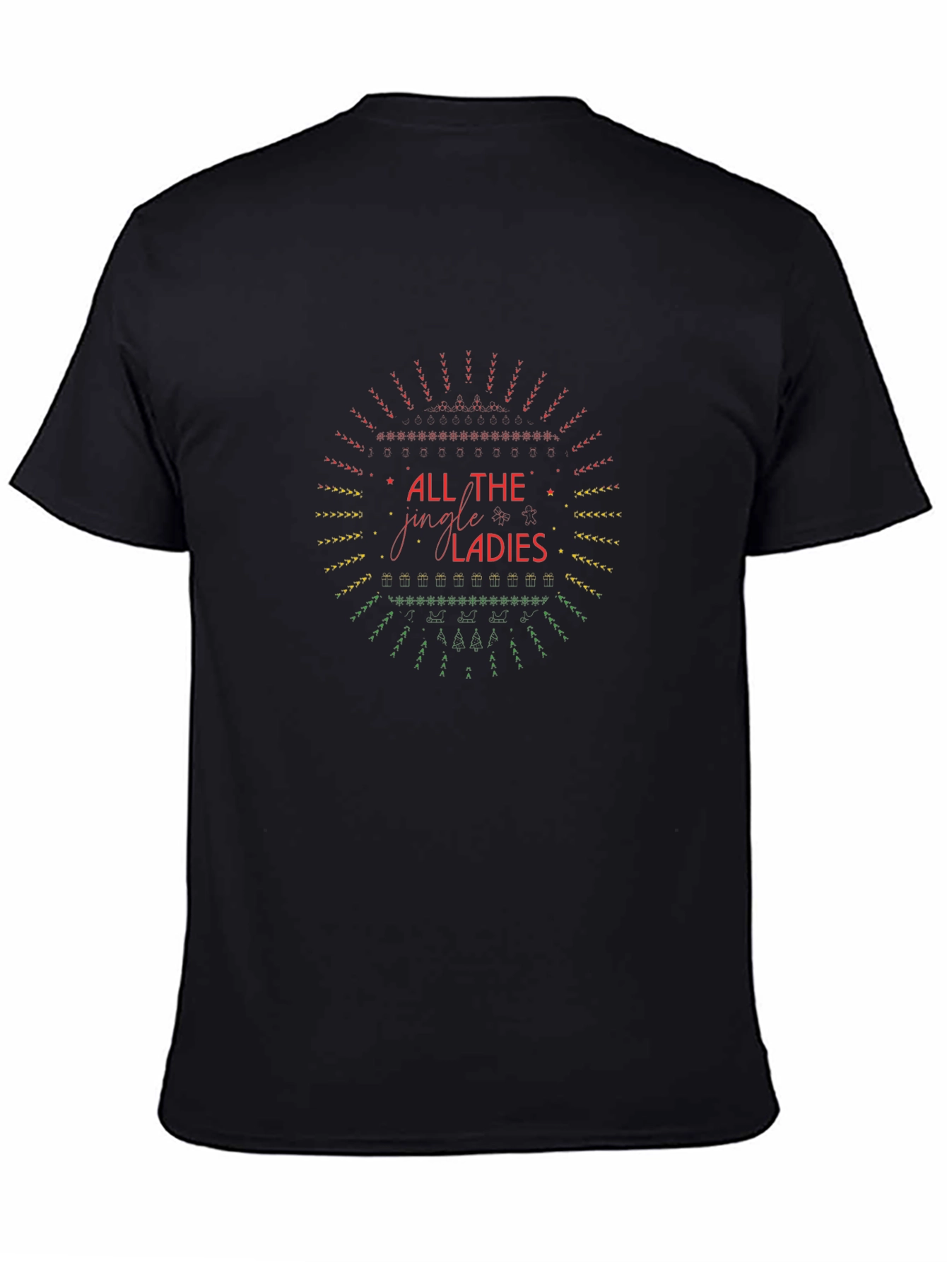 All the Jingle Ladies Black Graphic Tee