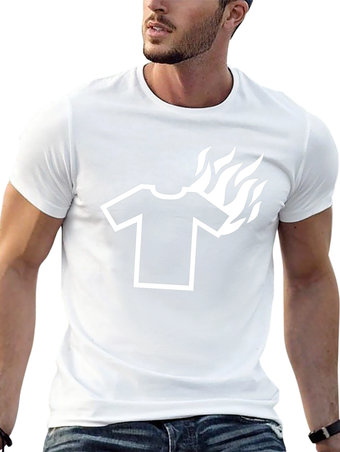 Burning Tee Graphic T-Shirt - Cool Design