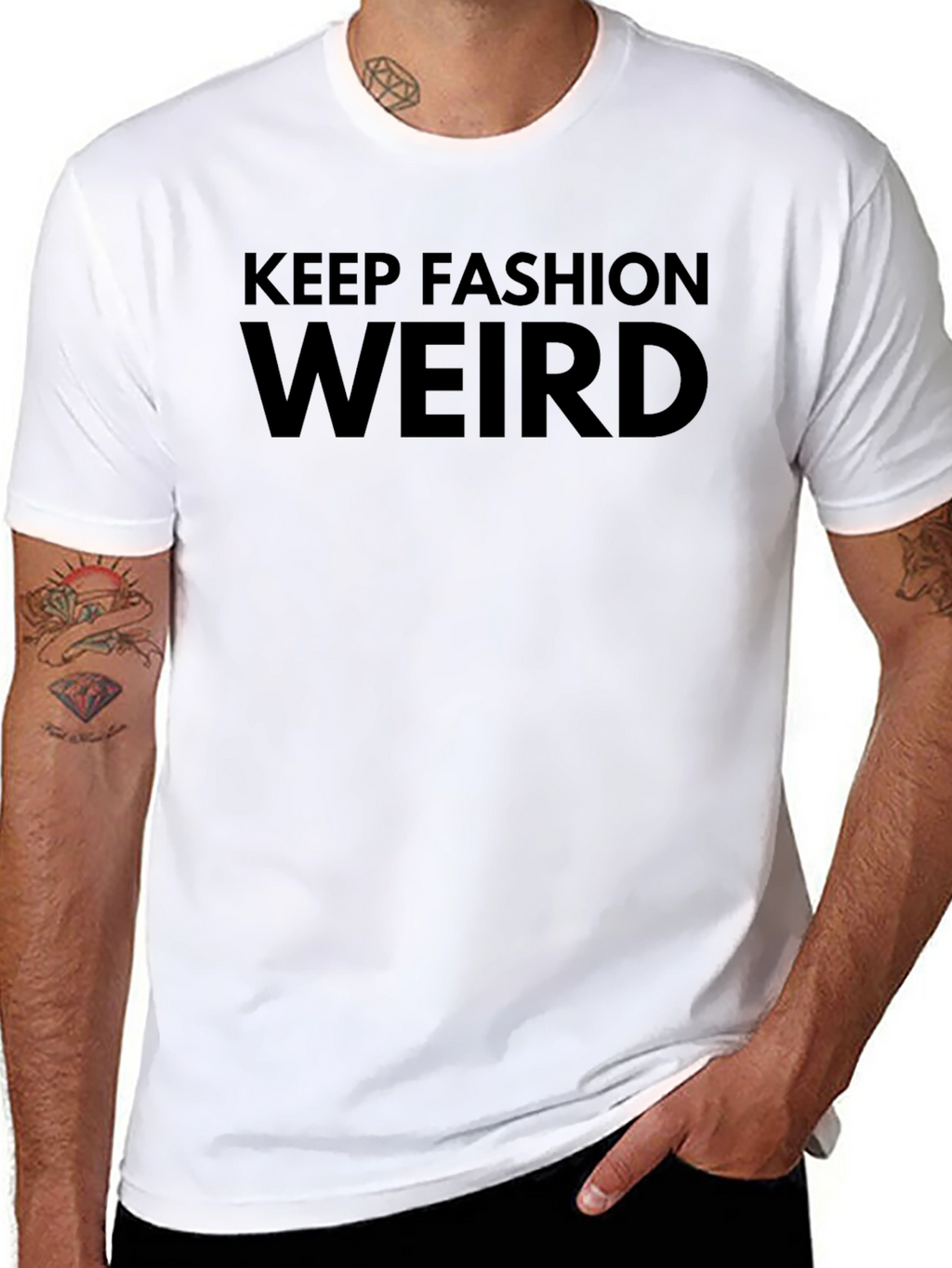 Keep Fashion Weird Black Graphic Tee