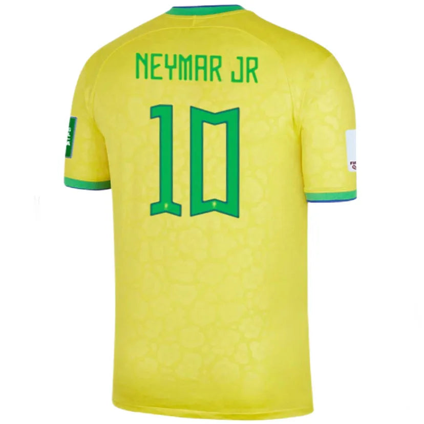 2023 Brazil PELE Special Edition Yellow Fans Jersey Detail 4