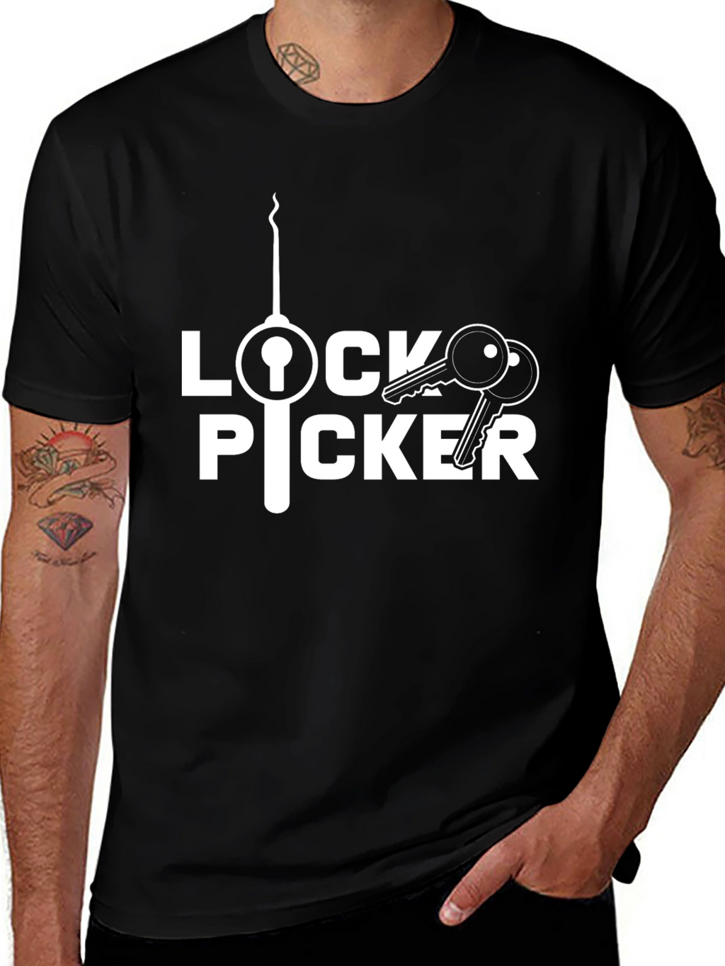 Lock Picker Graphic Tee - Novelty Humor Shirt