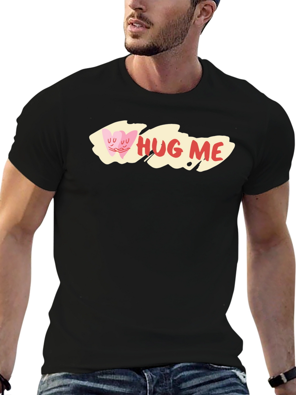 Hug Me T-Shirt Cute Hearts Valentines Day Shirt