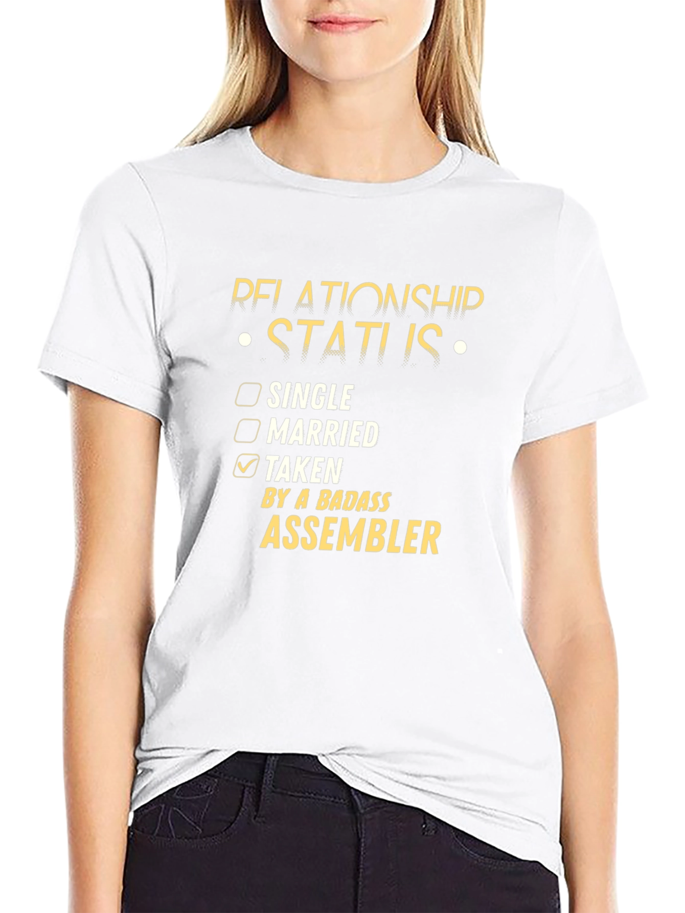 Badass Assembler Relationship Status T-Shirt
