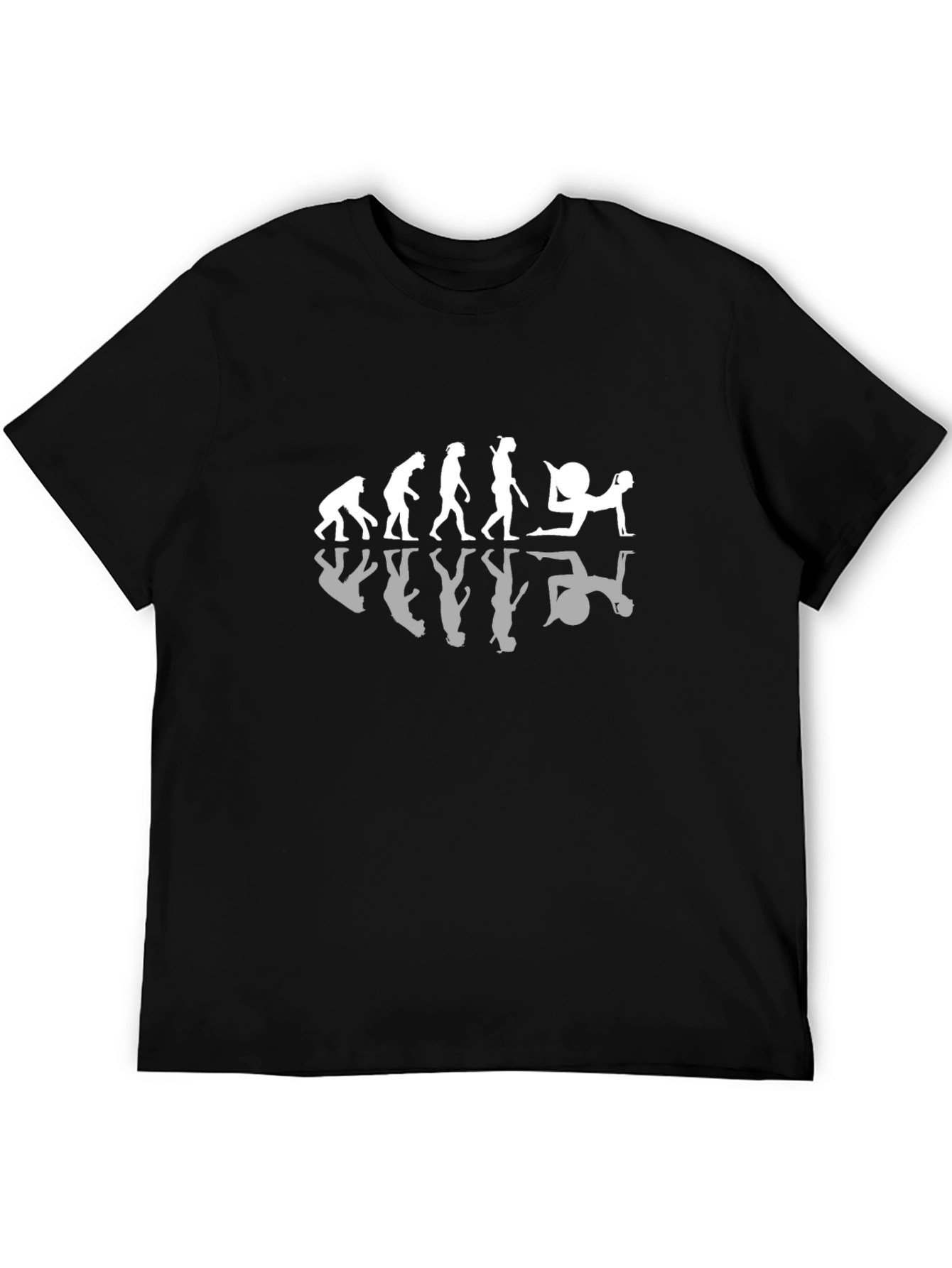 Evolution Gym Ball T-Shirt - Black Cotton