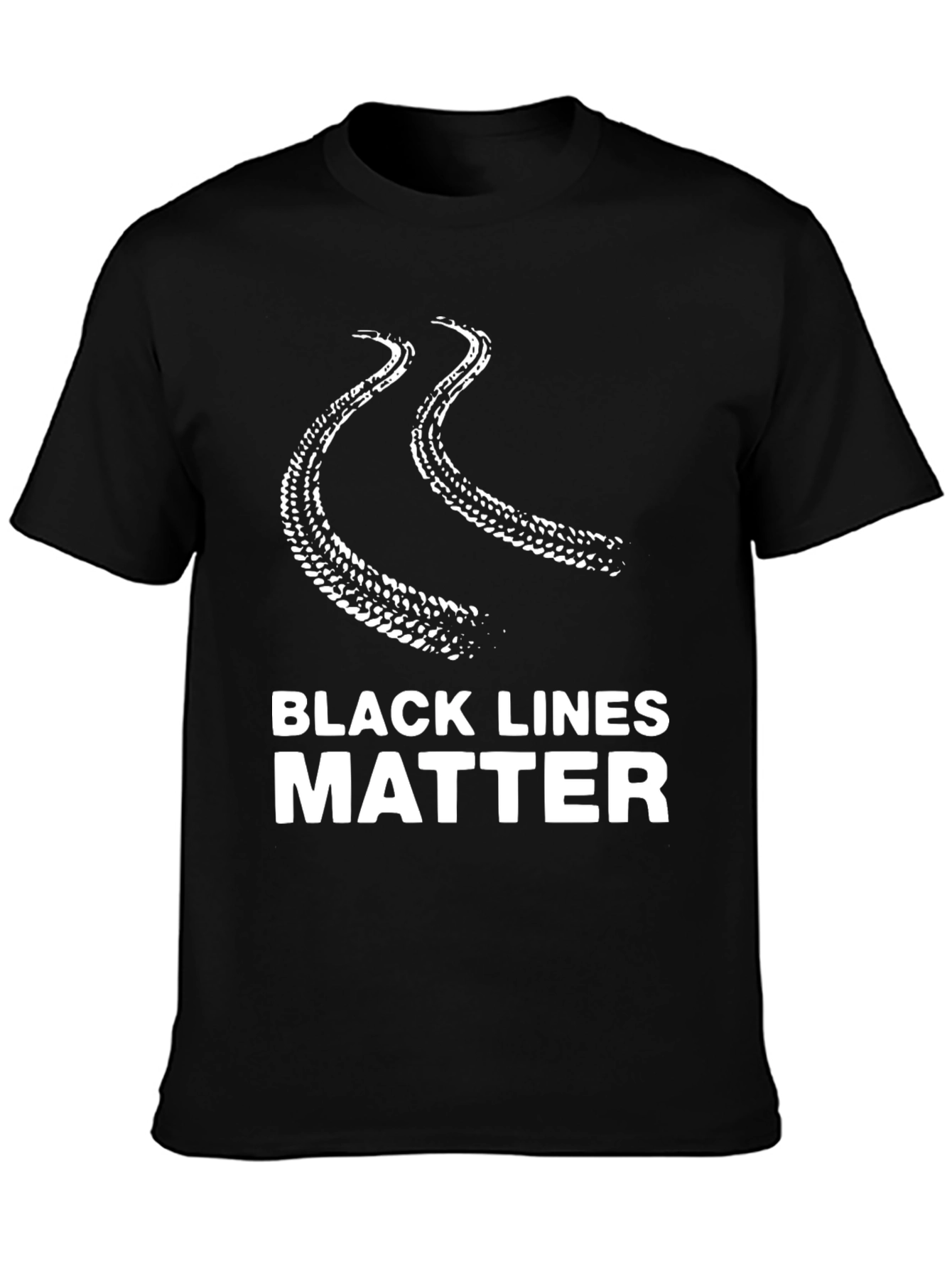 Black Lines Matter Graphic T-Shirt