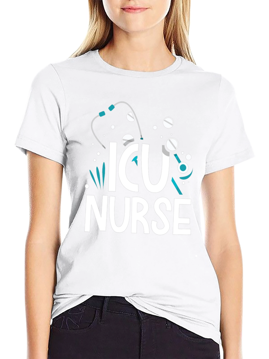 ICU Nurse T-Shirt - Graphic Print