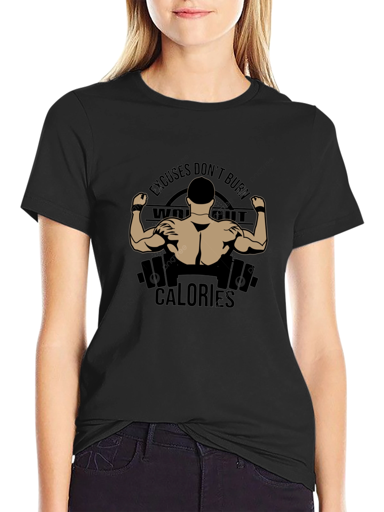 Workout Motivation Black T-Shirt