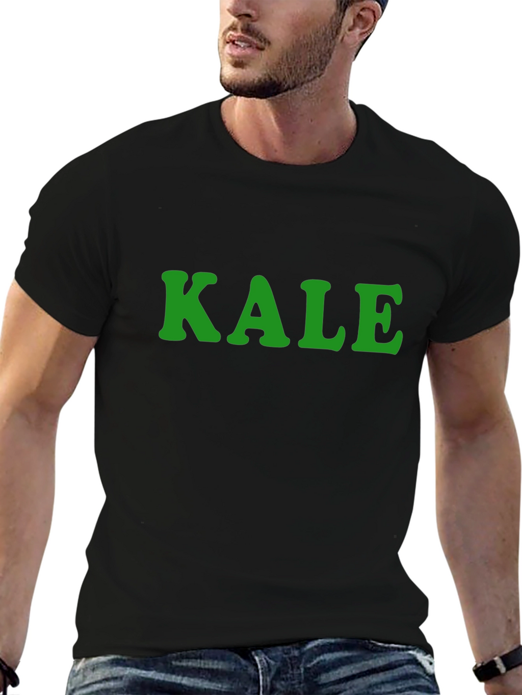 KALE Graphic Tee - Trendy Comfortable Black T-Shirt