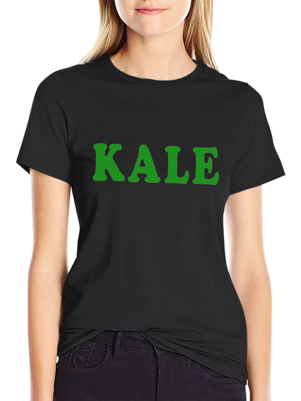 KALE Graphic Tee - Trendy Comfortable Black T-Shirt