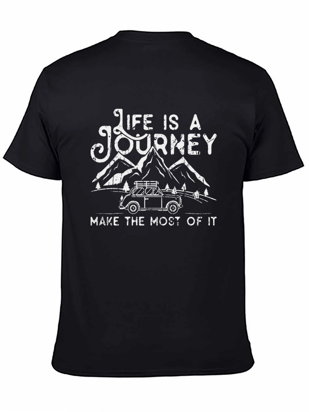 Life is a Journey Graphic Tee - Black