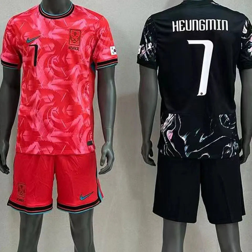 2024/25 South Korea Away Black Fans Soccer Jersey Detail 3