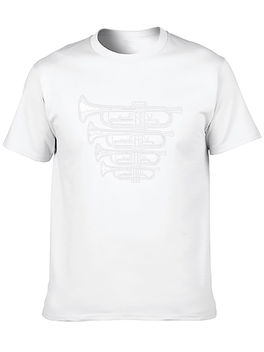 Trumpet Graphic Black Tee - Musician Style