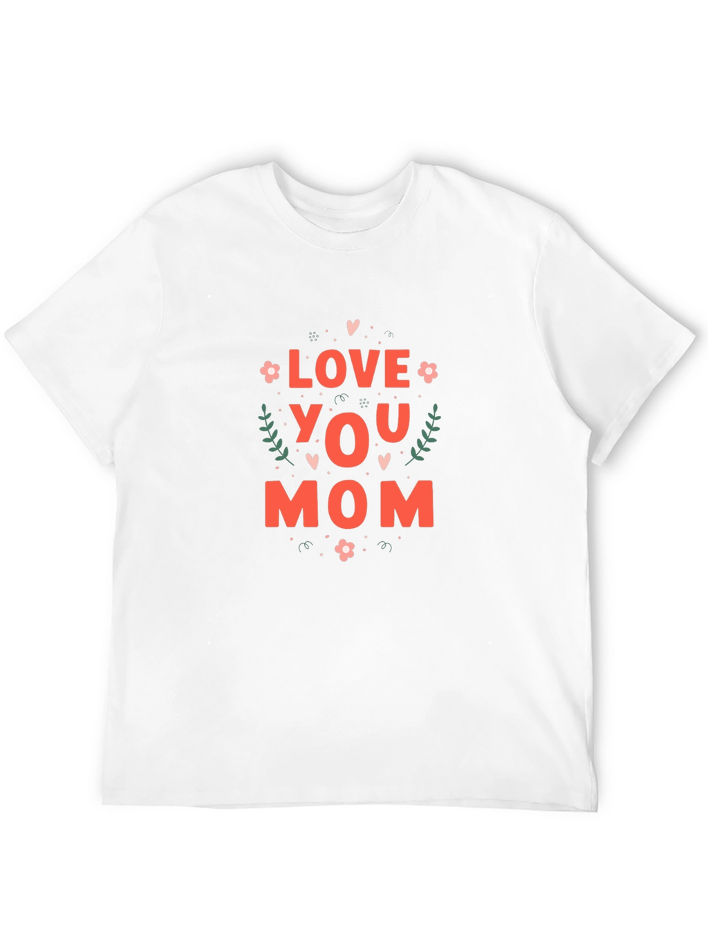 Love You Mom Graphic T-Shirt - Black