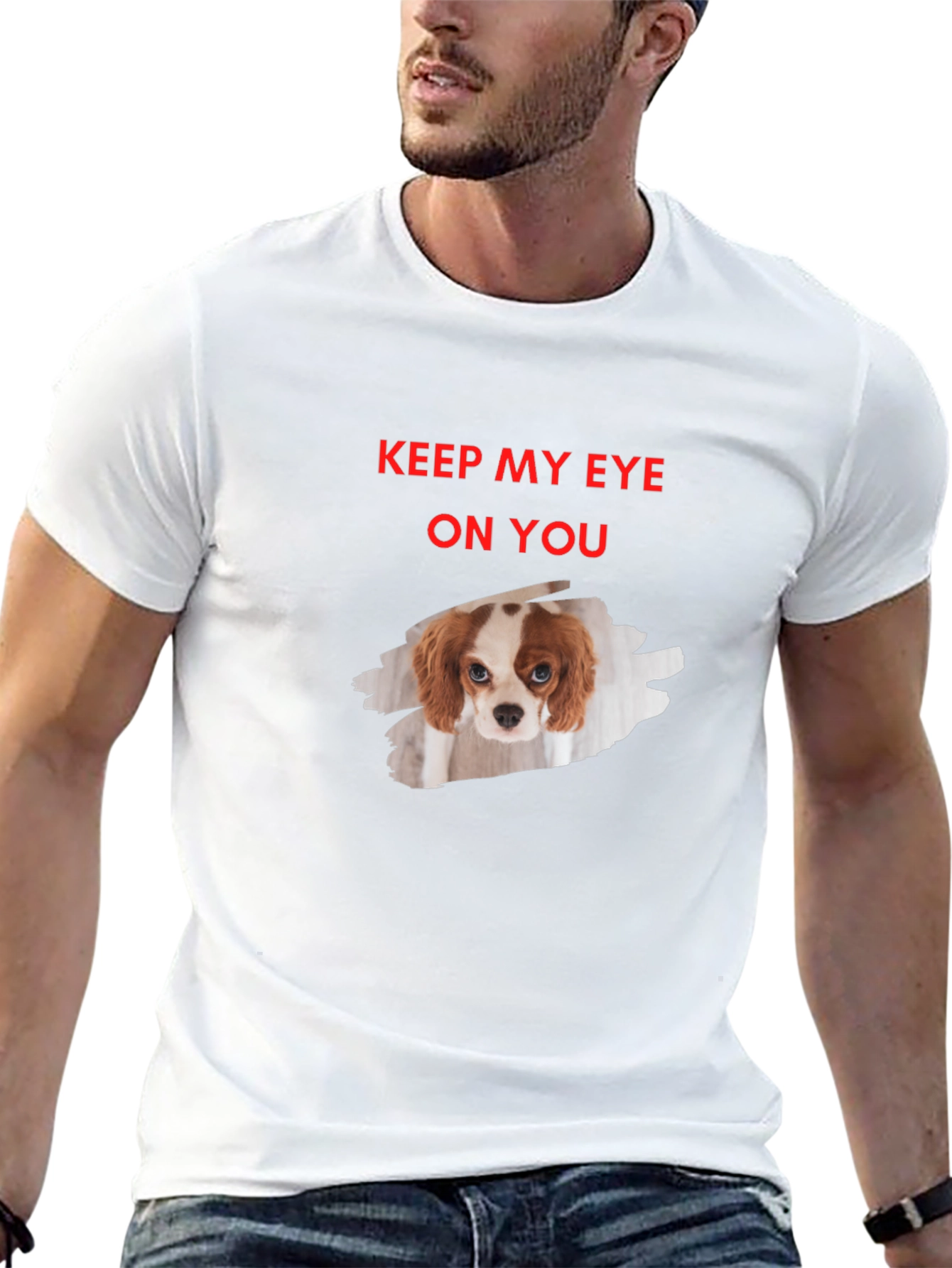 Eye On You Dog Graphic T-Shirt