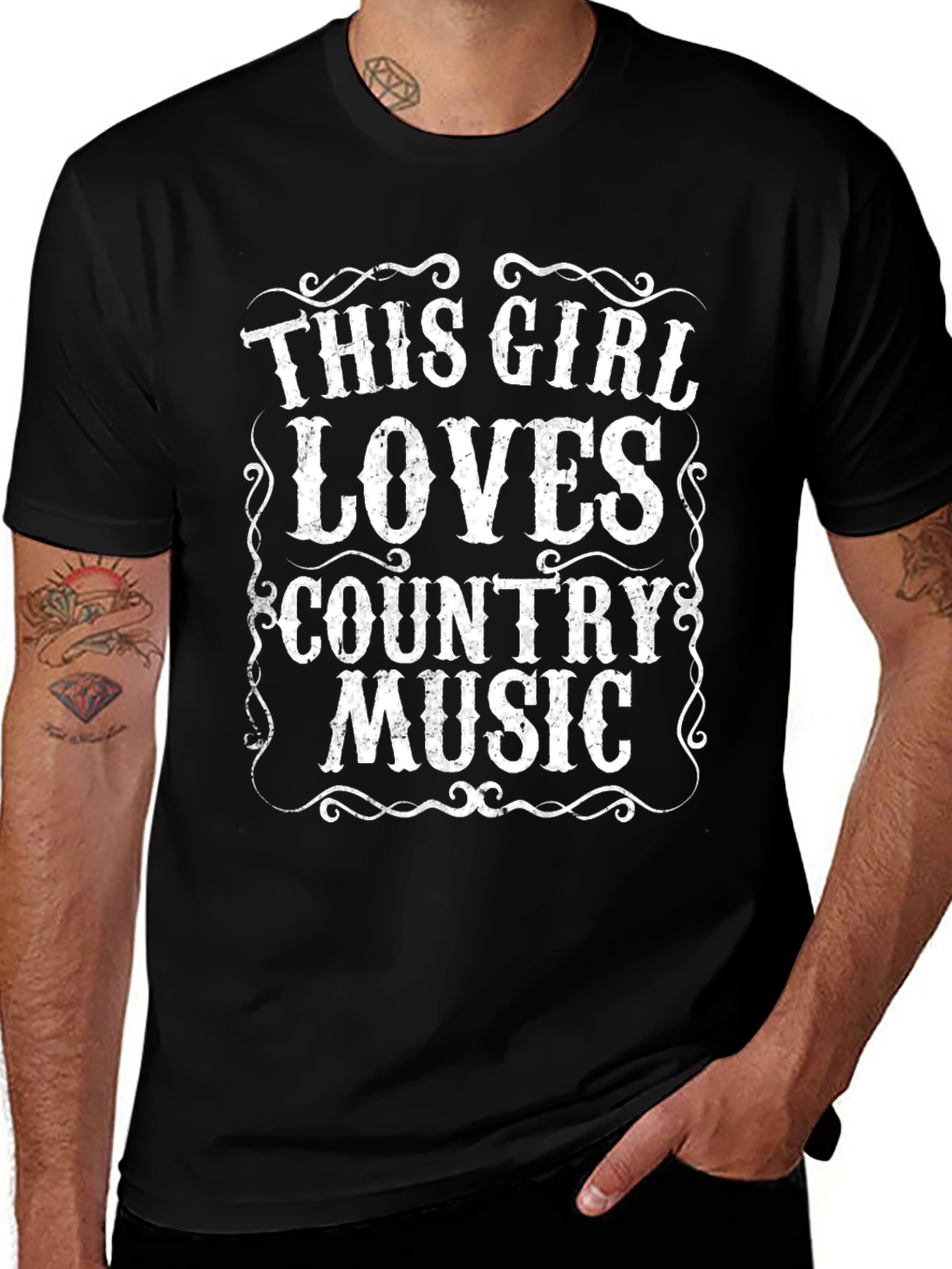 Country Music Lover Tee - This Girl Loves Country Music