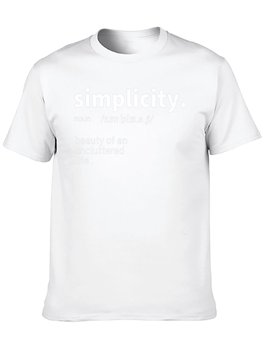 Simplicity Definition Graphic T-Shirt - Stylish & Comfortable