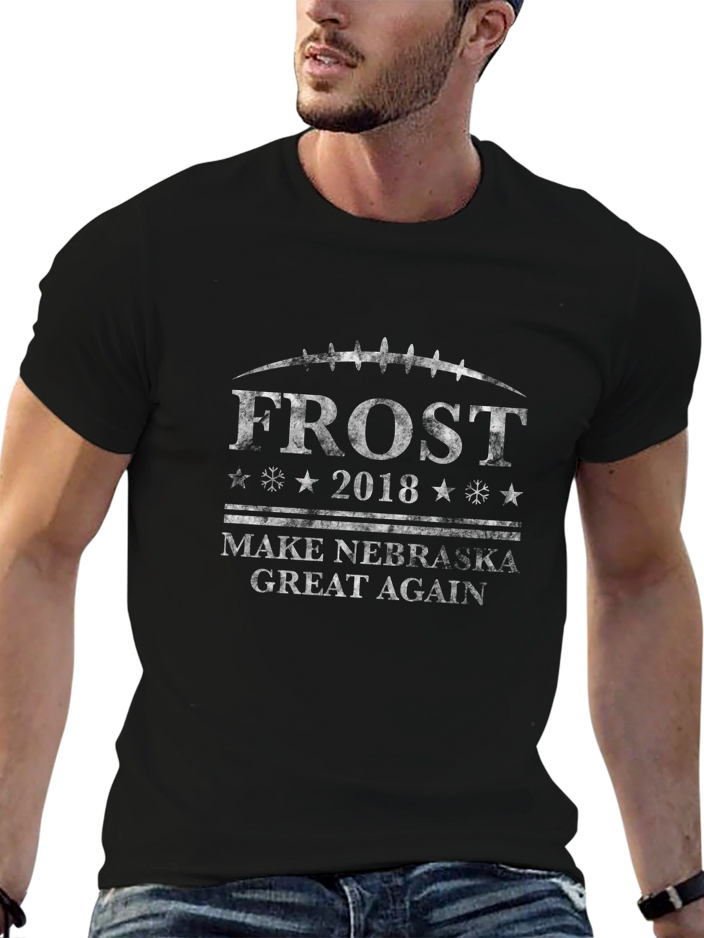 Frost 2018 Make Nebraska Great Again Black T-Shirt