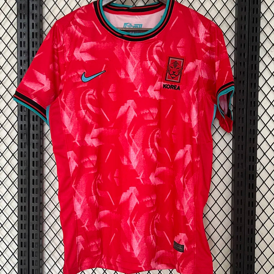 KANGIN #18 South Korea Home Red Fans Soccer Jersey 2024/25 ★★ Back