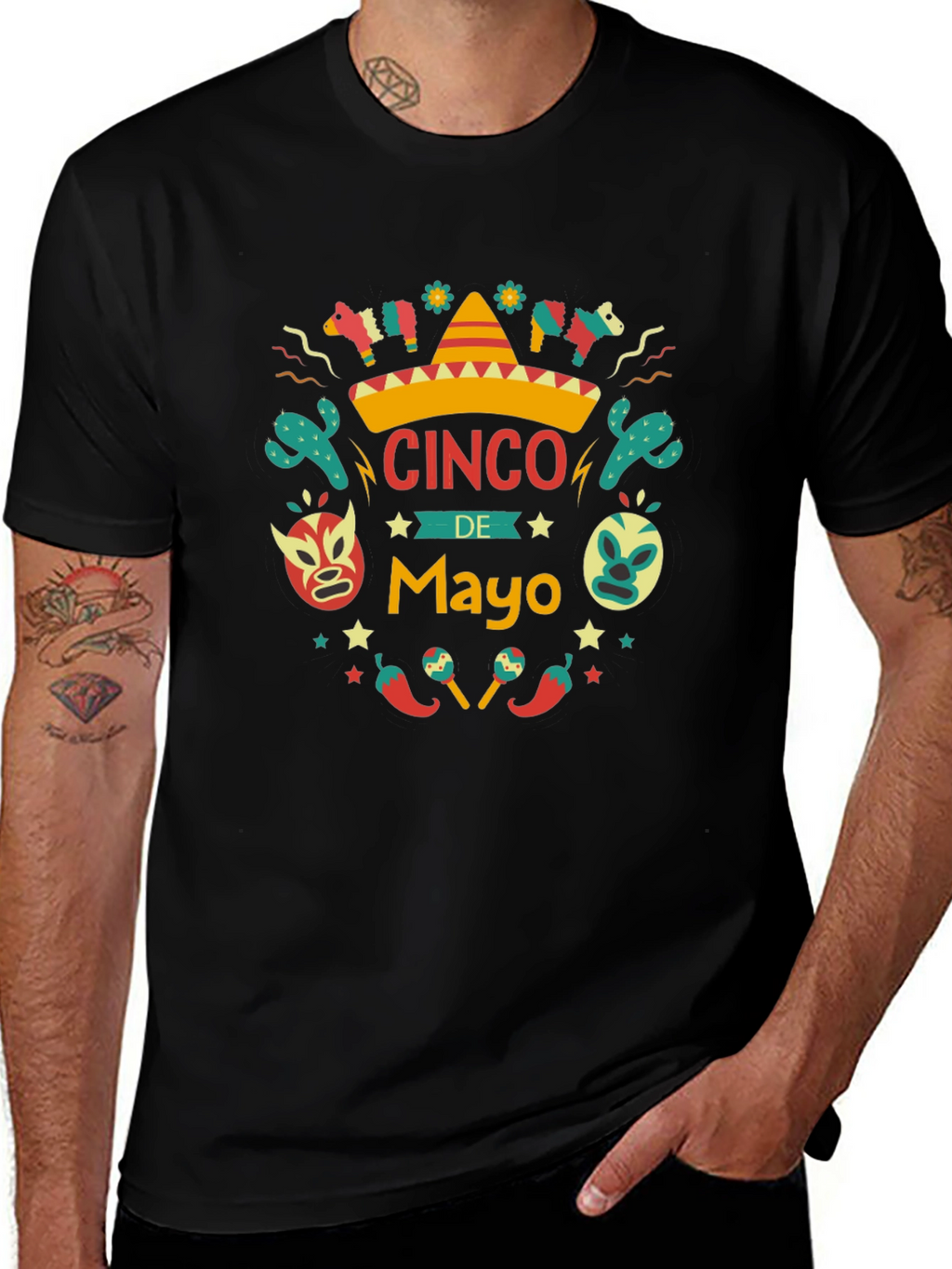 Cinco De Mayo Graphic T-Shirt - Celebrate in Style!