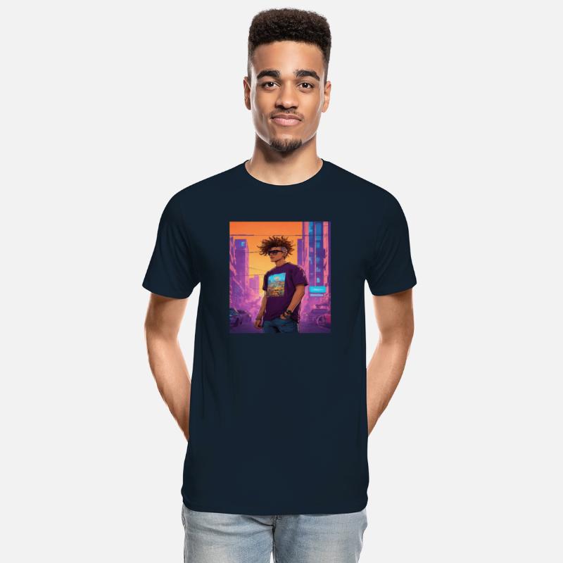 "Edgy Cyberpunk Street Style Portrait Art"