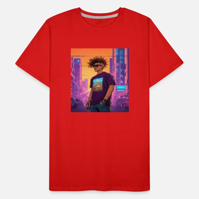 "Edgy Cyberpunk Street Style Portrait Art"