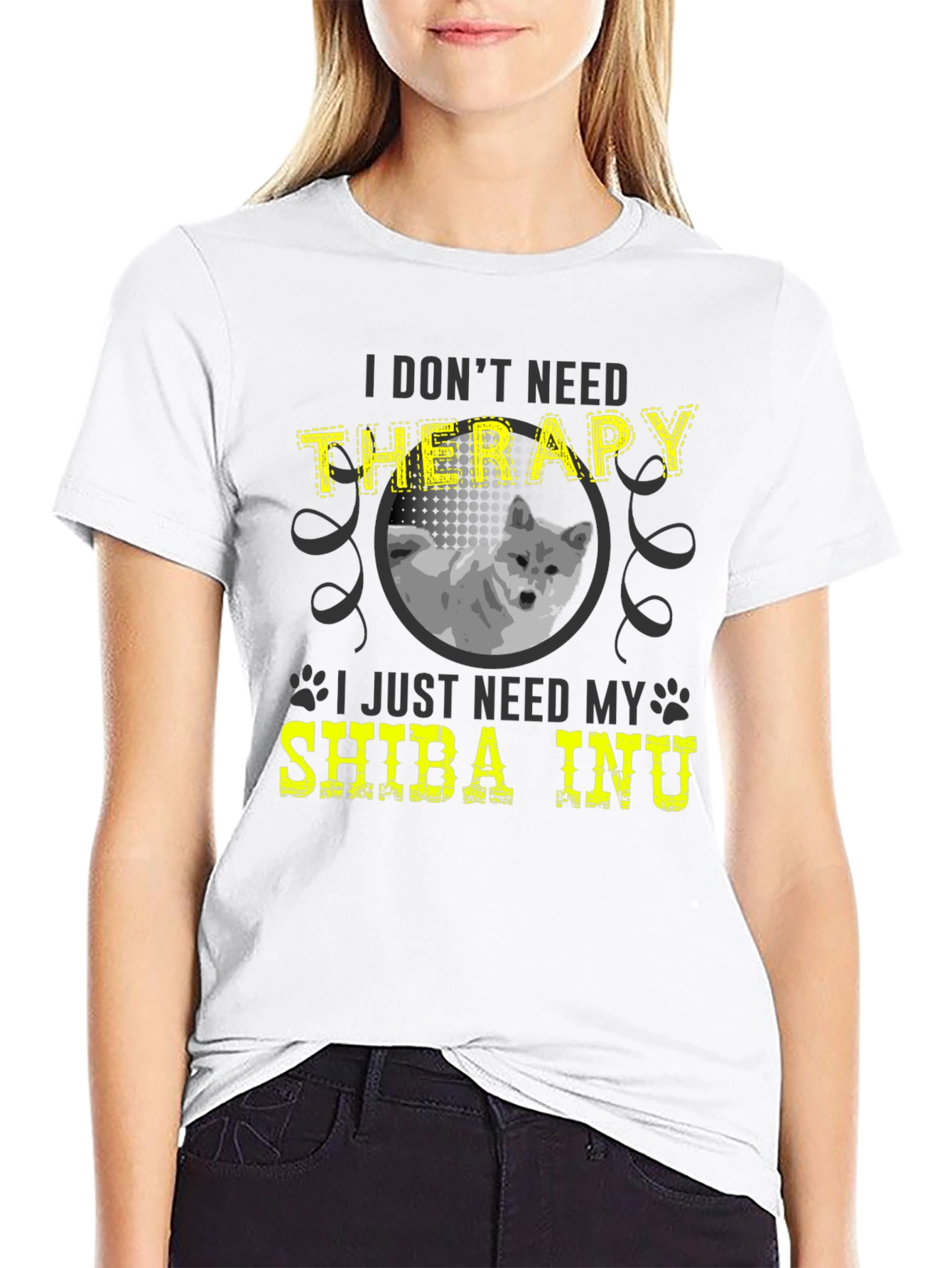 Shiba Inu Therapy T-Shirt - Dog Lover Tee