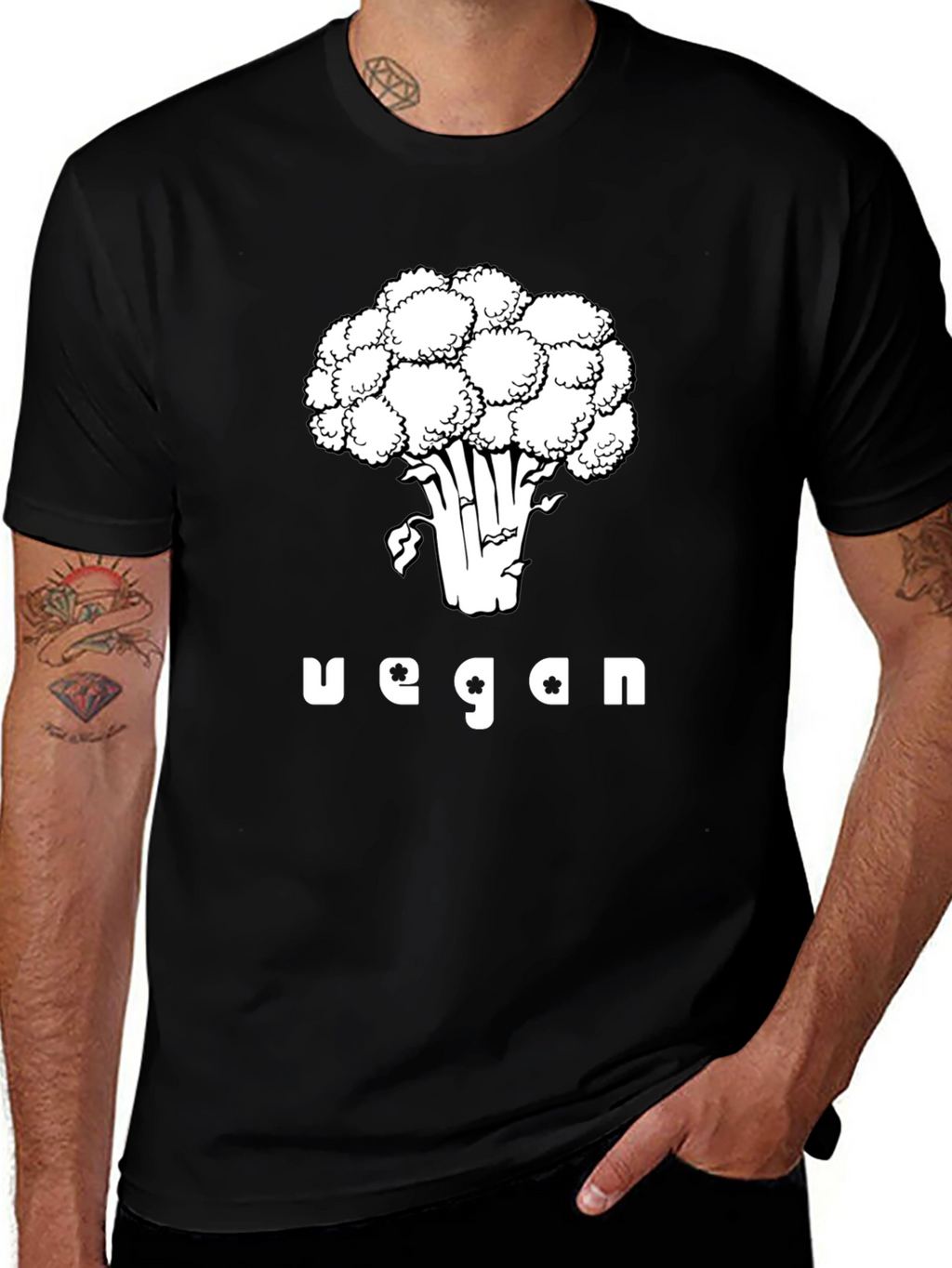 Vegan Broccoli Graphic T-Shirt