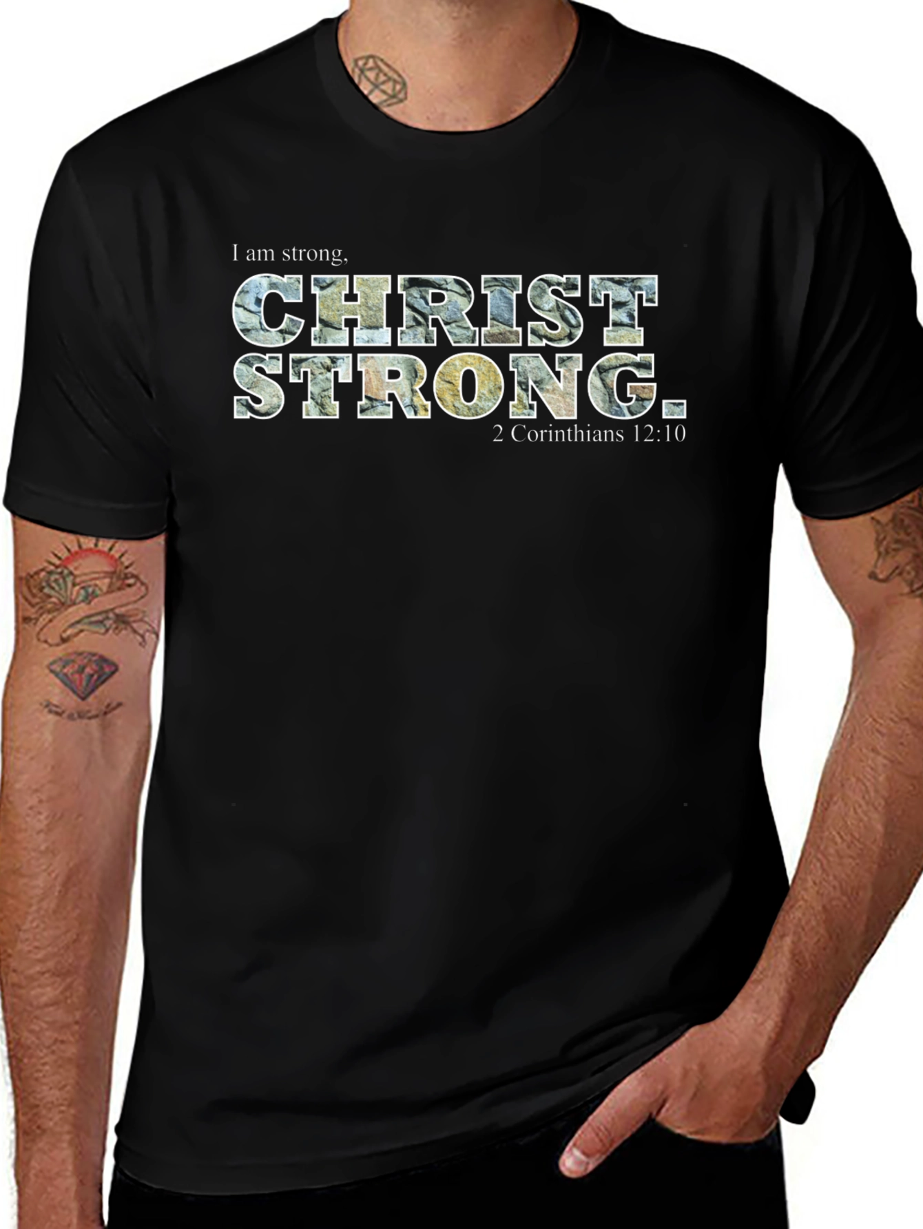 Christ Strong T-Shirt - 2 Corinthians 12:10