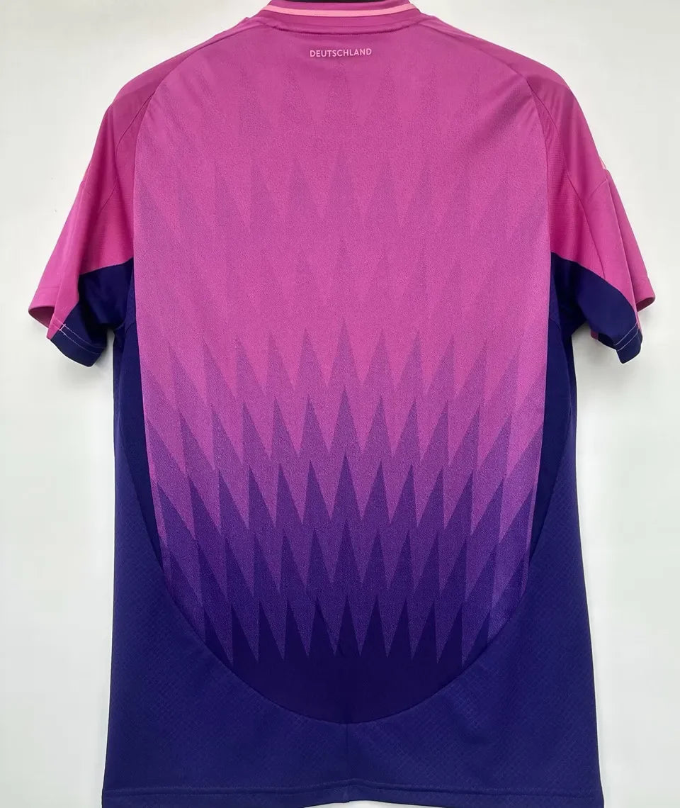 Copy MÜLLER #13 Germany 1:1 Quality Away Pink Fans Soccer Jersey 2024/25 ★★ Detail 2