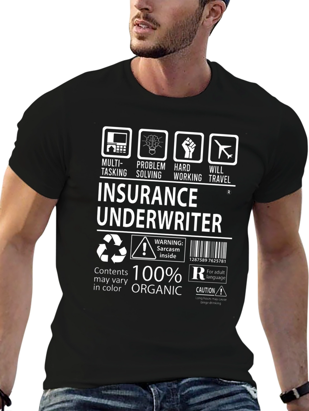 Insurance Underwriter 100% Organic T-Shirt