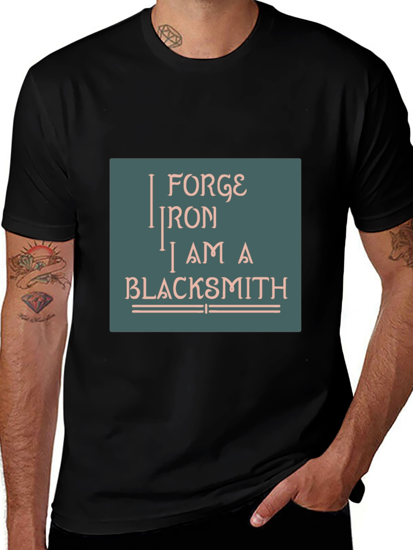 Forge Iron Blacksmith Graphic T-Shirt