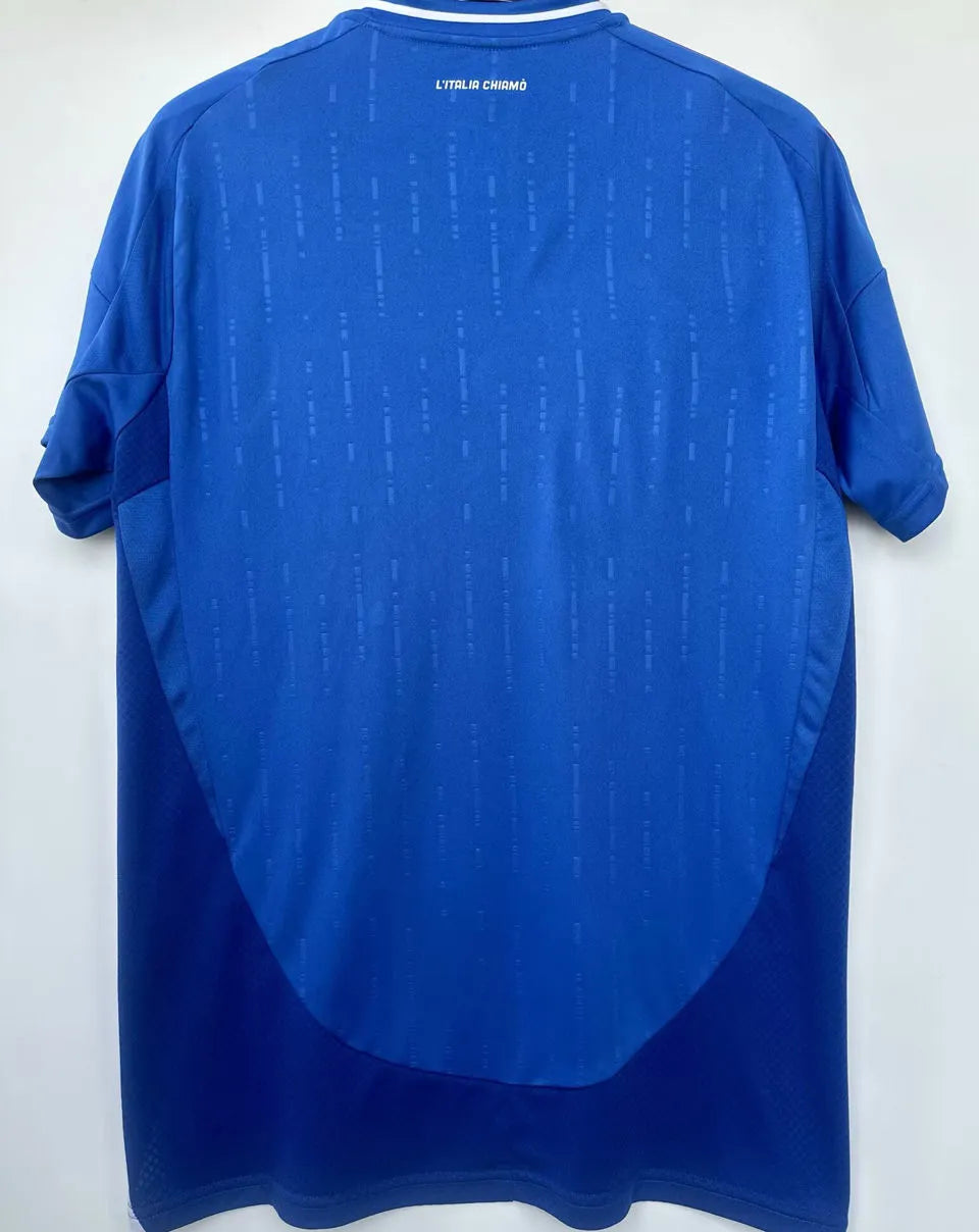 2024/25 Italy 1:1 Quality Home Blue Fans Soccer Jersey Detail 1