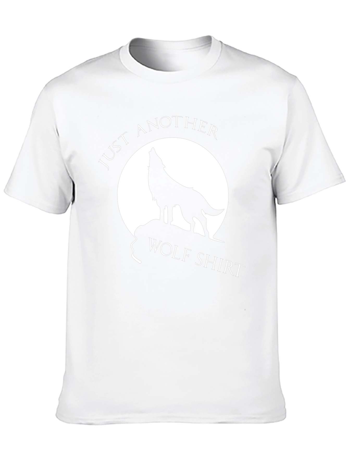 Just Another Wolf Shirt Black Graphic Tee