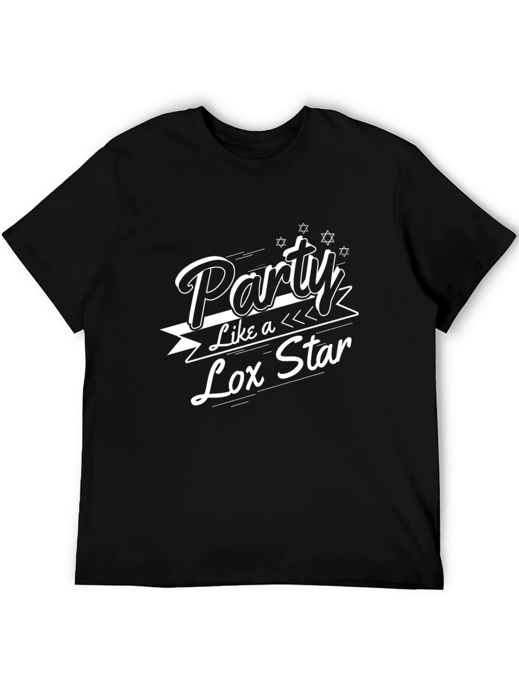 Party Like a Lox Star Black T-Shirt
