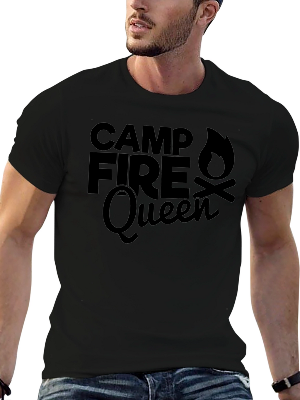 Campfire Queen T-Shirt - Camping Graphic Tee