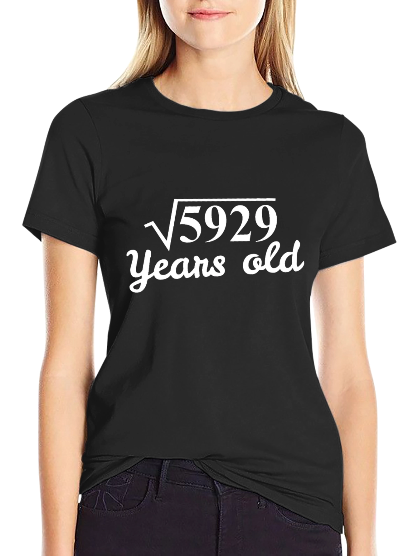 Funny Math Birthday T-Shirt - Root of 5929 Years Old