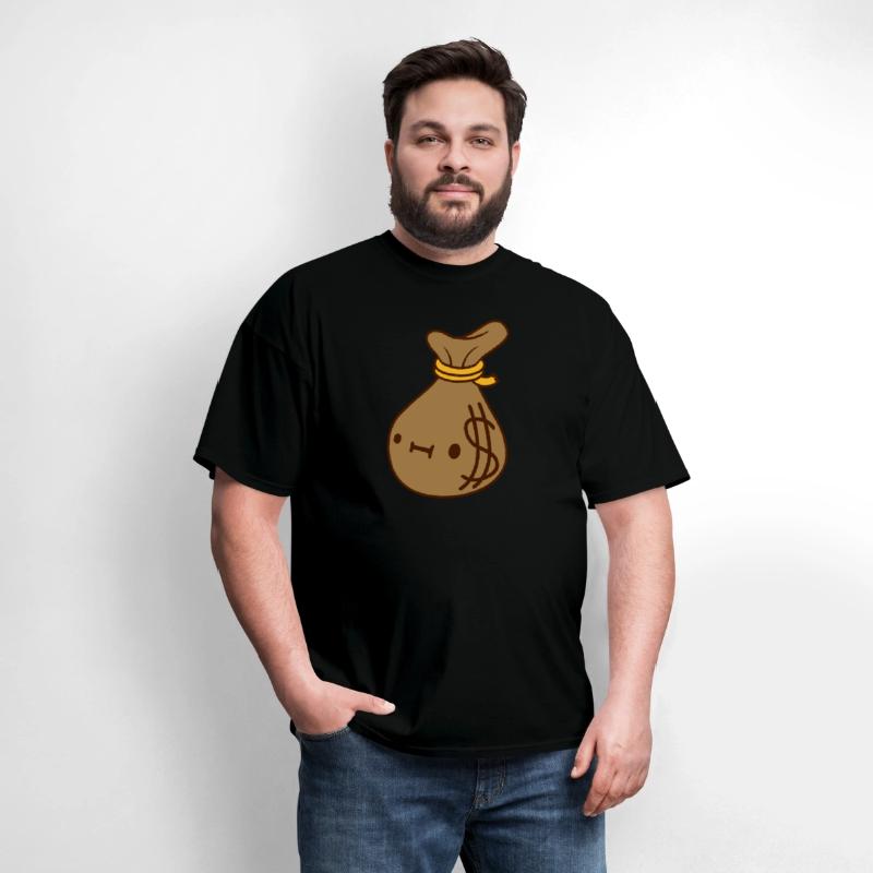 face dollar money sack