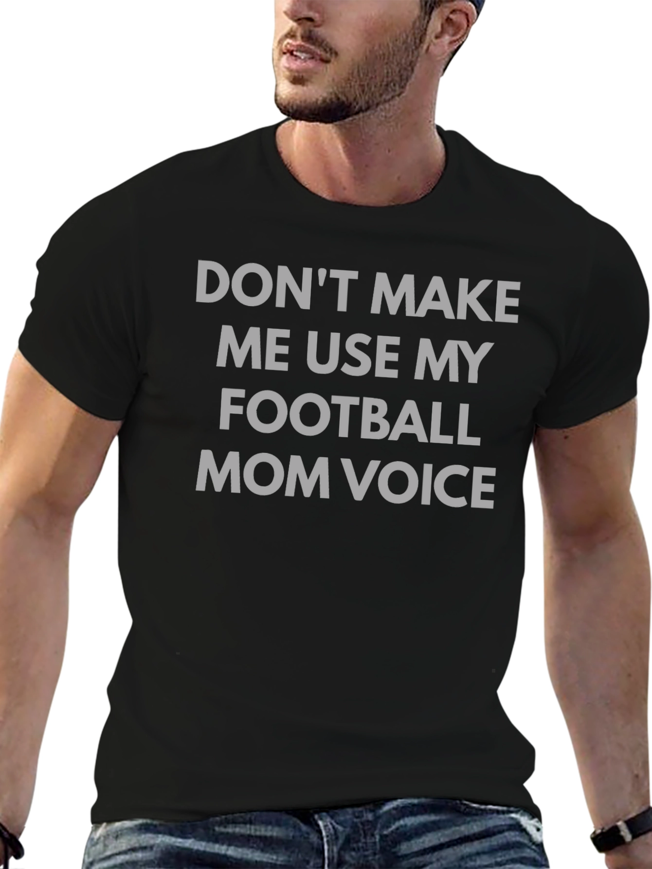 Football Mom Voice T-Shirt - Humorous Tee