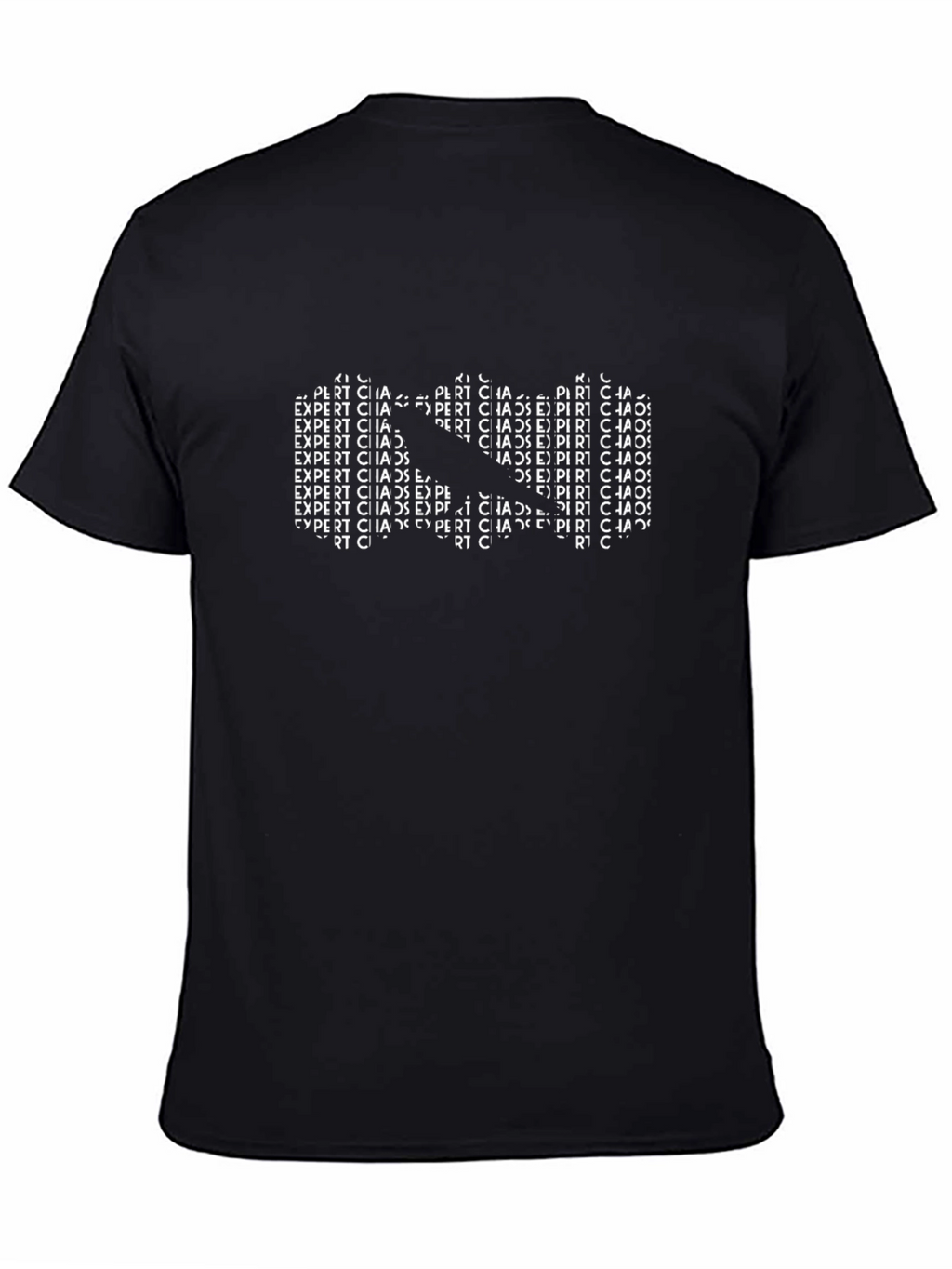 Expert Chaos Graphic Tee - Black Cotton Blend Shirt