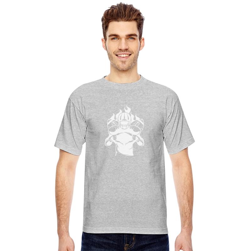 Fire Football Player Illustration