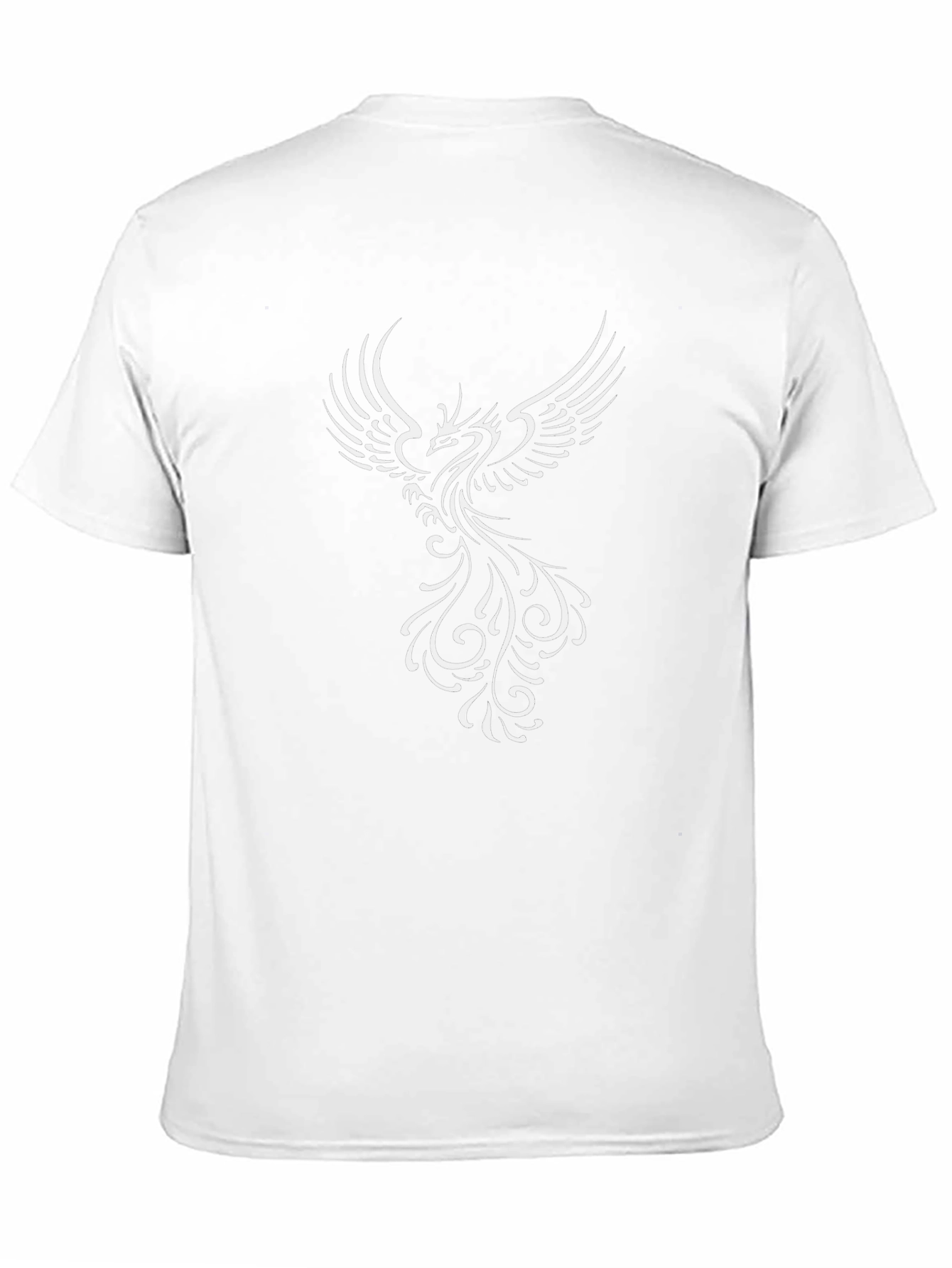 Phoenix Graphic Print Black T-Shirt