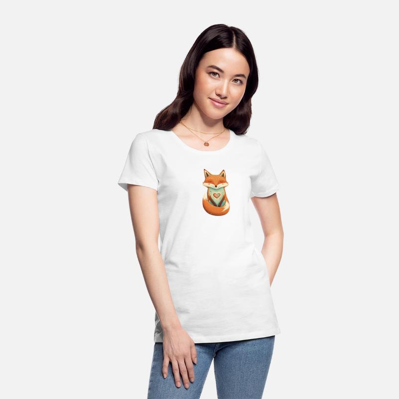 fox forest animals love heart nature animal kid