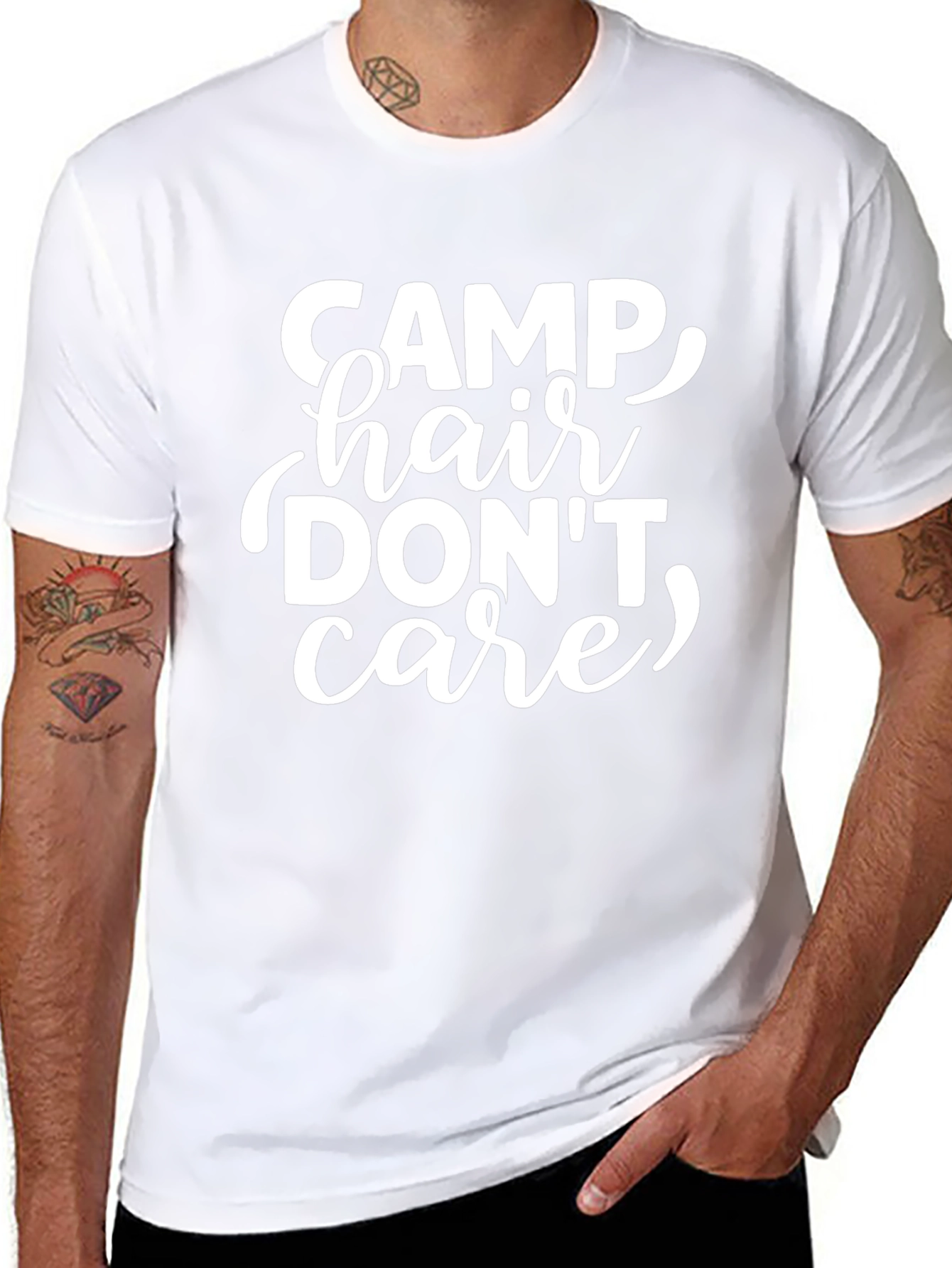 Camp Hair Dont Care Graphic Tee