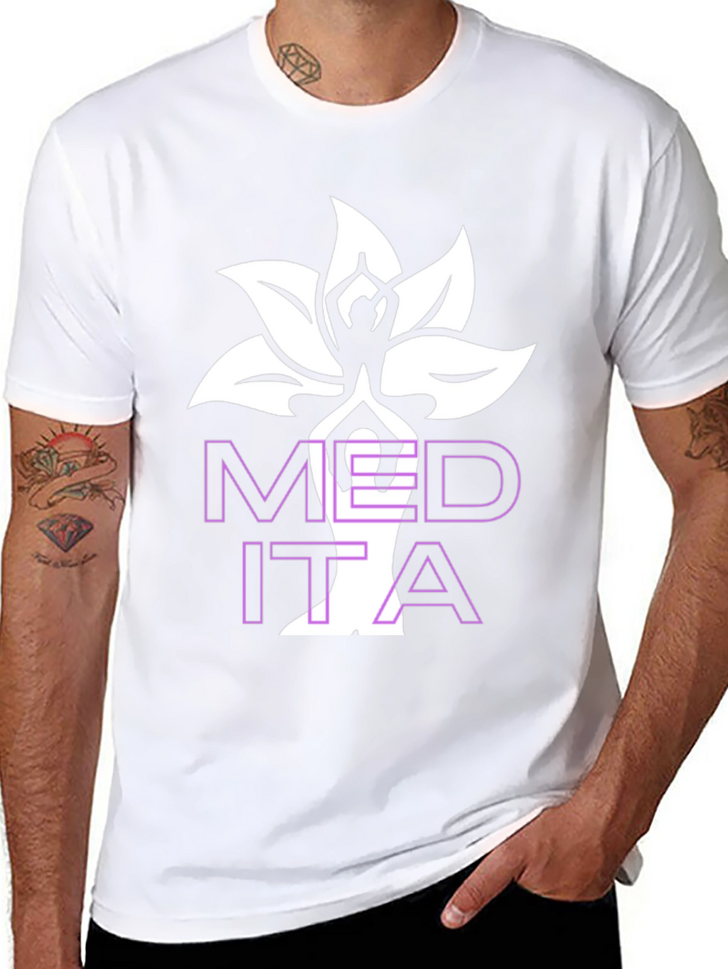 Meditate Lotus Flower T-Shirt