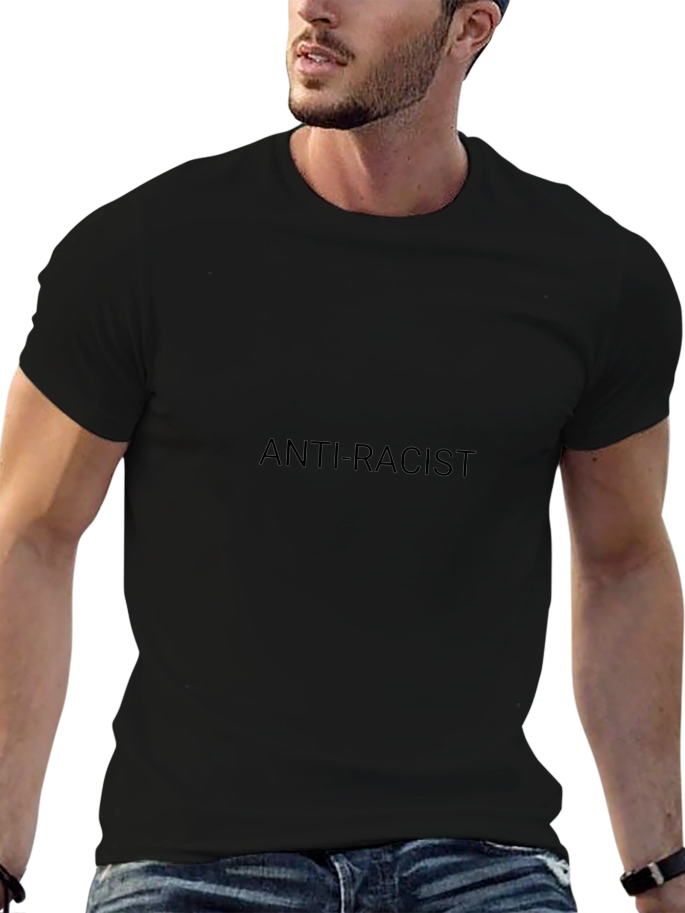 Anti-Racist Black Graphic T-Shirt