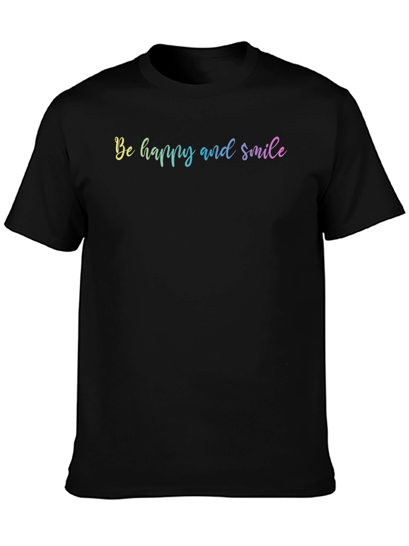Be Happy and Smile Graphic T-Shirt