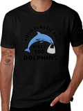 Eco-Friendly Dolphin Graphic T-Shirt