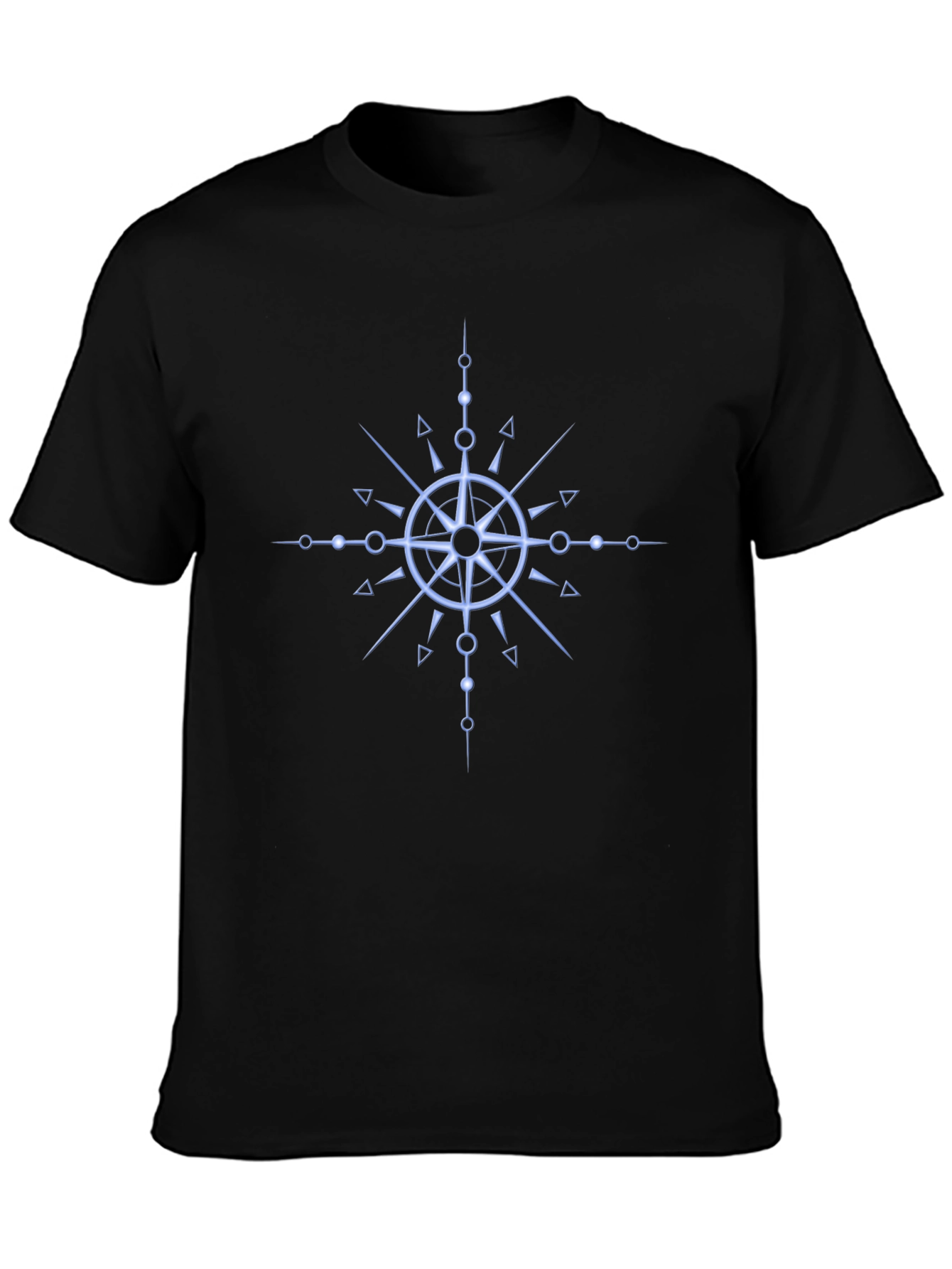 Compass Rose Graphic Tee - Modern Minimalist Design
